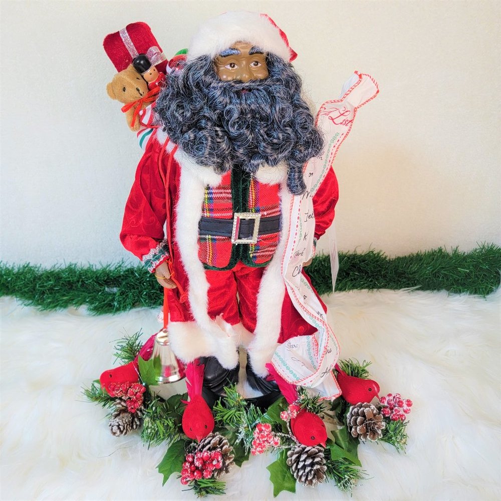 Santa Bringing Gifts for the Nice - Red Vest